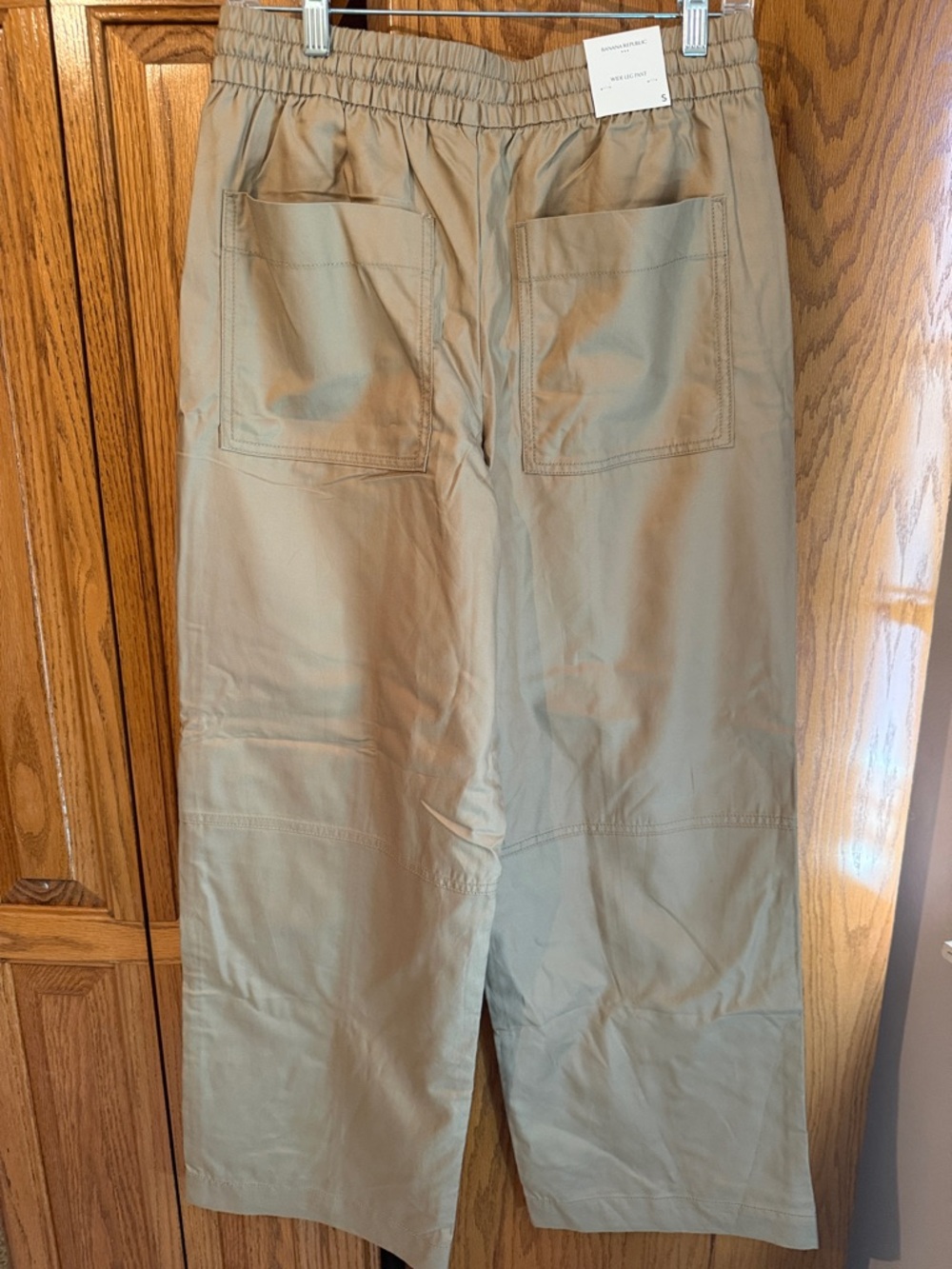 Banana Republic Khaki Wide-Leg Pant